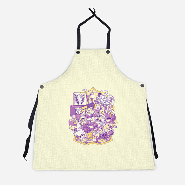 Witches Office-Unisex-Kitchen-Apron-ilustrata