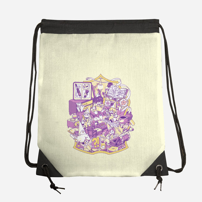 Witches Office-None-Drawstring-Bag-ilustrata