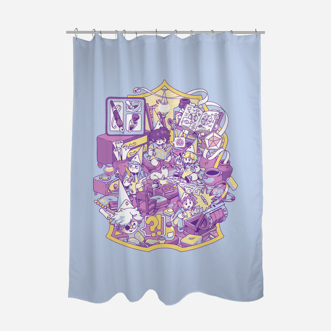 Witches Office-None-Polyester-Shower Curtain-ilustrata