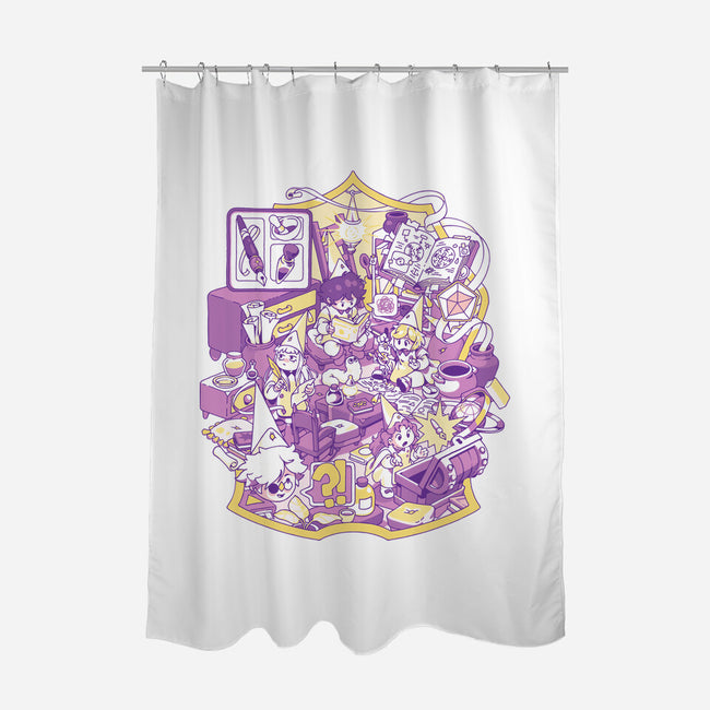Witches Office-None-Polyester-Shower Curtain-ilustrata