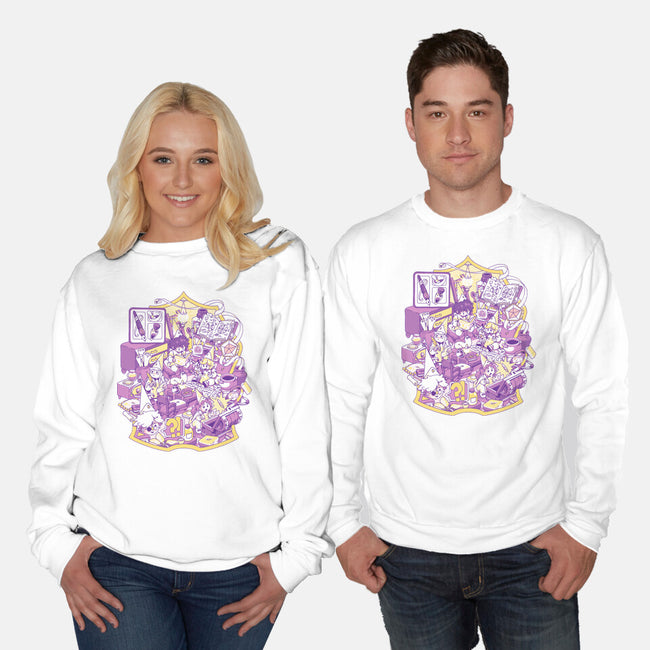 Witches Office-Unisex-Crew Neck-Sweatshirt-ilustrata