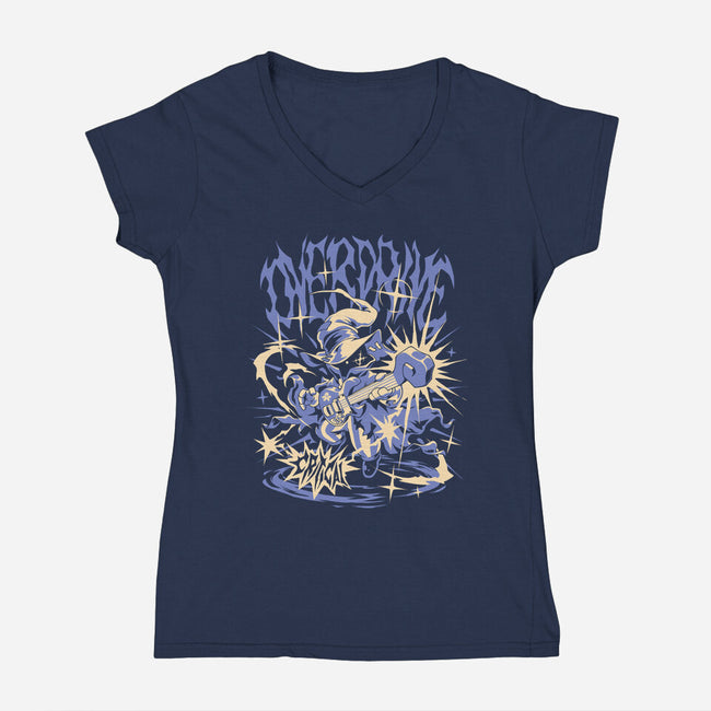 Overdrive-Womens-V-Neck-Tee-ilustrata