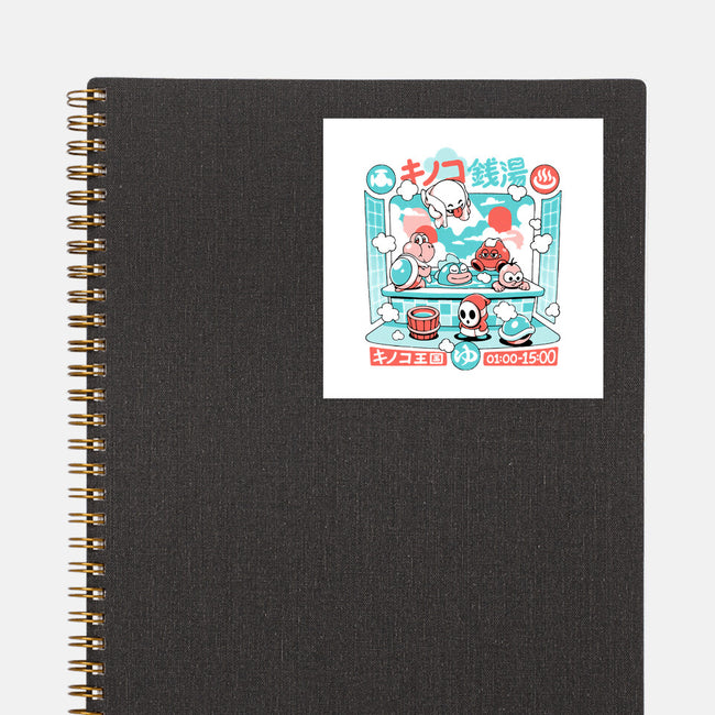 Mushroom Bathhouse-None-Glossy-Sticker-ilustrata