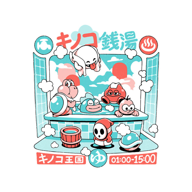 Mushroom Bathhouse-None-Drawstring-Bag-ilustrata