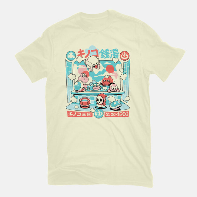Mushroom Bathhouse-Mens-Basic-Tee-ilustrata