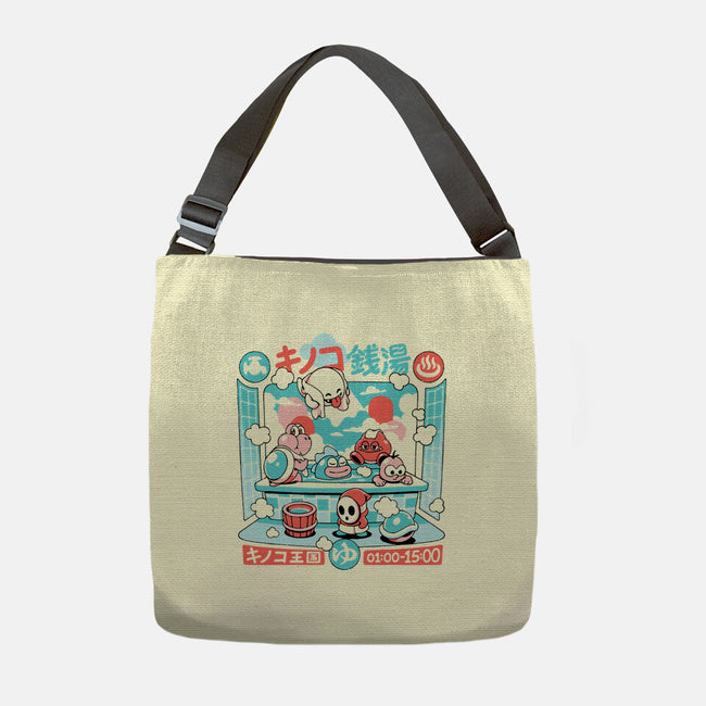 Mushroom Bathhouse-None-Adjustable Tote-Bag-ilustrata