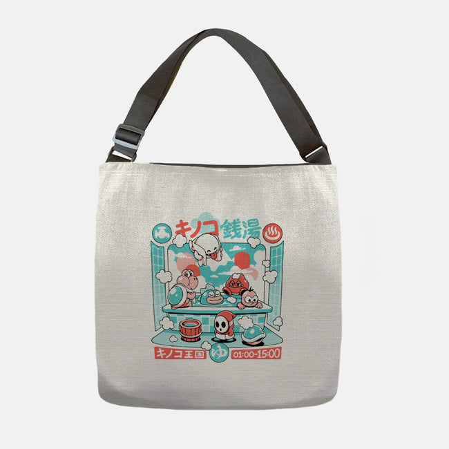 Mushroom Bathhouse-None-Adjustable Tote-Bag-ilustrata