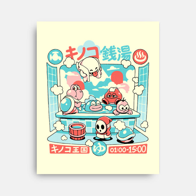 Mushroom Bathhouse-None-Stretched-Canvas-ilustrata