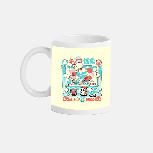 Mushroom Bathhouse-None-Mug-Drinkware-ilustrata