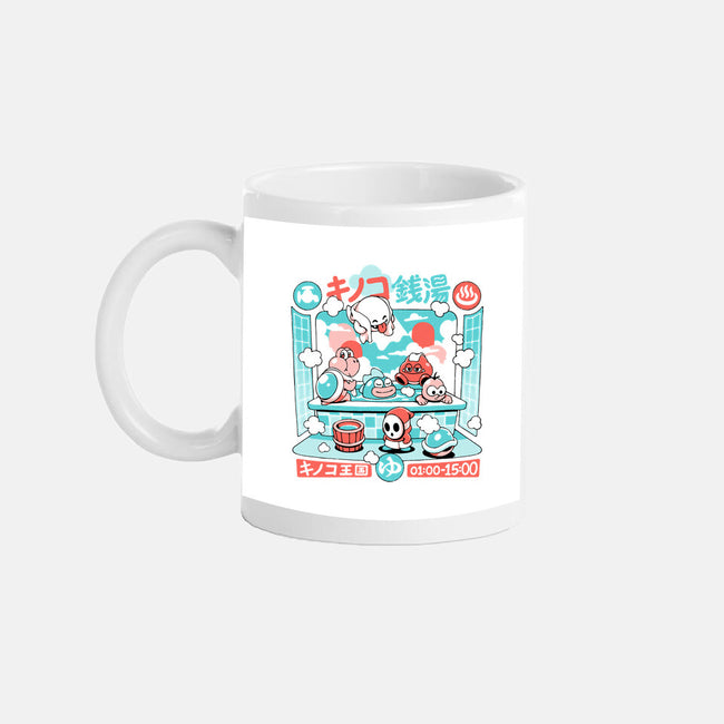 Mushroom Bathhouse-None-Mug-Drinkware-ilustrata