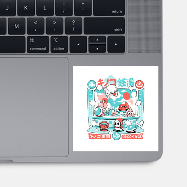 Mushroom Bathhouse-None-Glossy-Sticker-ilustrata