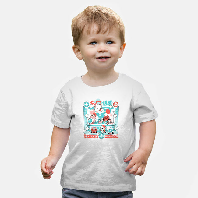 Mushroom Bathhouse-Baby-Basic-Tee-ilustrata
