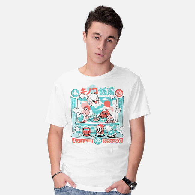 Mushroom Bathhouse-Mens-Basic-Tee-ilustrata