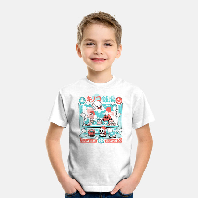 Mushroom Bathhouse-Youth-Basic-Tee-ilustrata