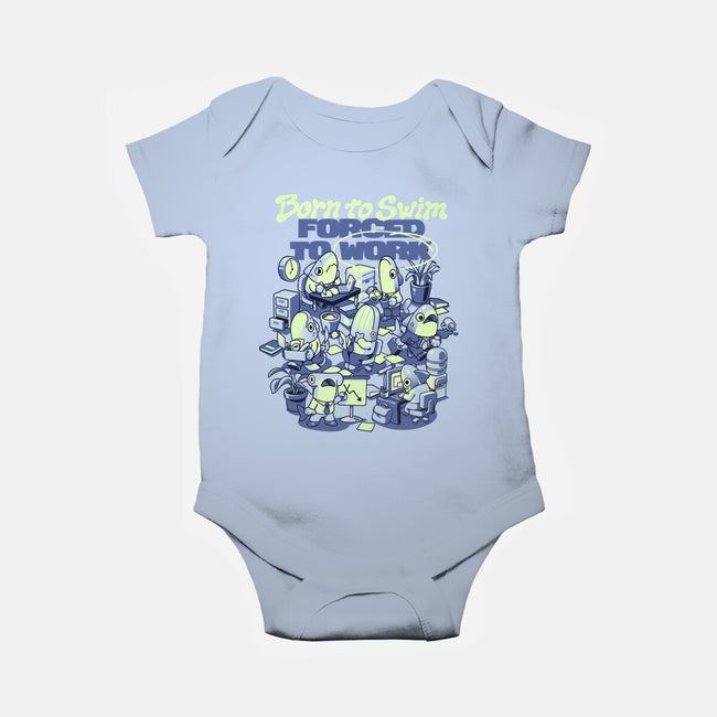 Fish Office-Baby-Basic-Onesie-ilustrata