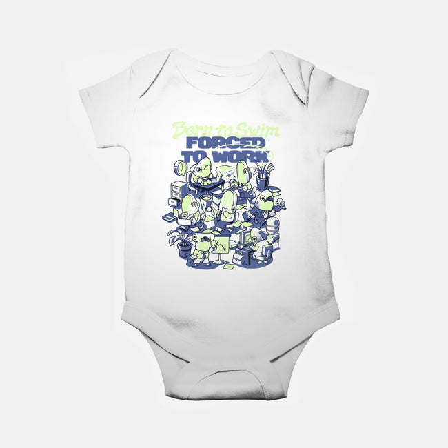 Fish Office-Baby-Basic-Onesie-ilustrata