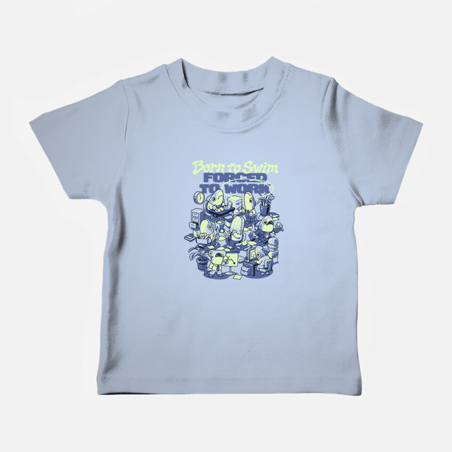 Fish Office-Baby-Basic-Tee-ilustrata
