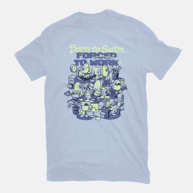Fish Office-Mens-Basic-Tee-ilustrata