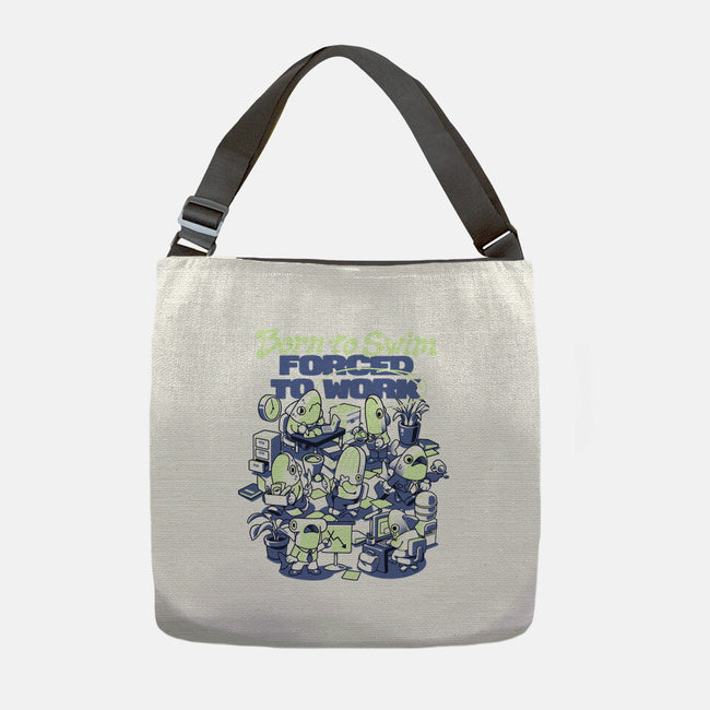 Fish Office-None-Adjustable Tote-Bag-ilustrata