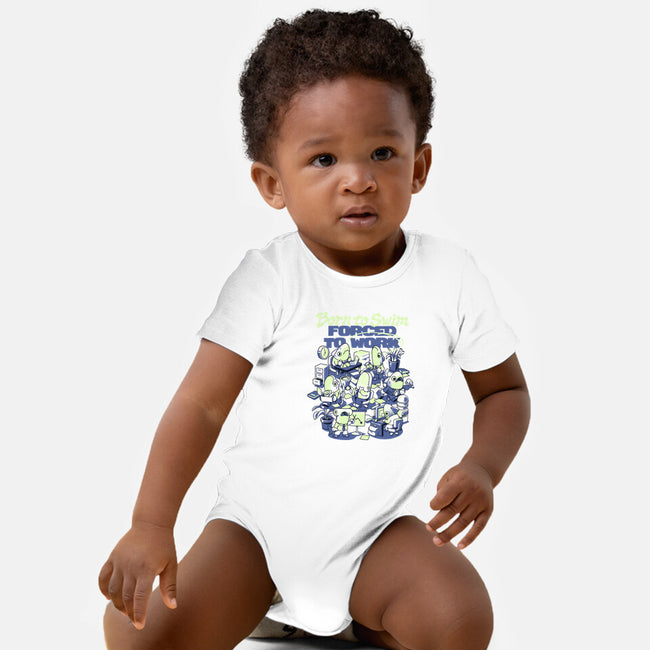 Fish Office-Baby-Basic-Onesie-ilustrata