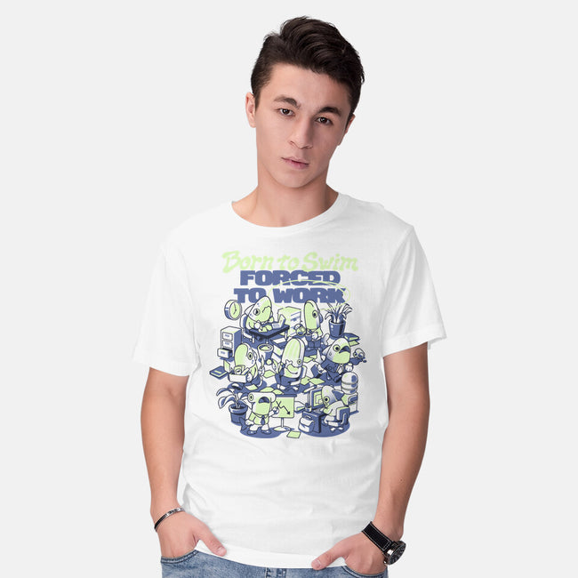 Fish Office-Mens-Basic-Tee-ilustrata