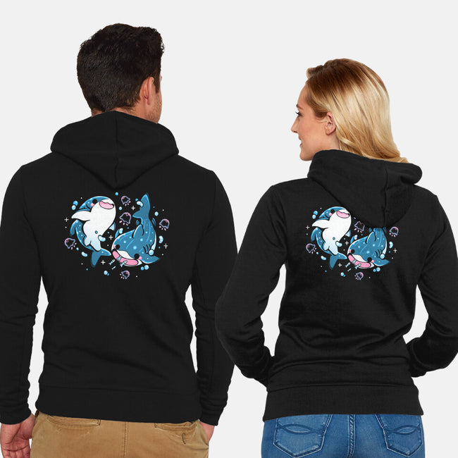 Whale Shark-Unisex-Zip-Up-Sweatshirt-Vallina84