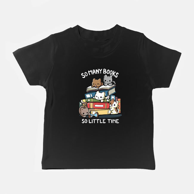 Too Many Books-Baby-Basic-Tee-Vallina84
