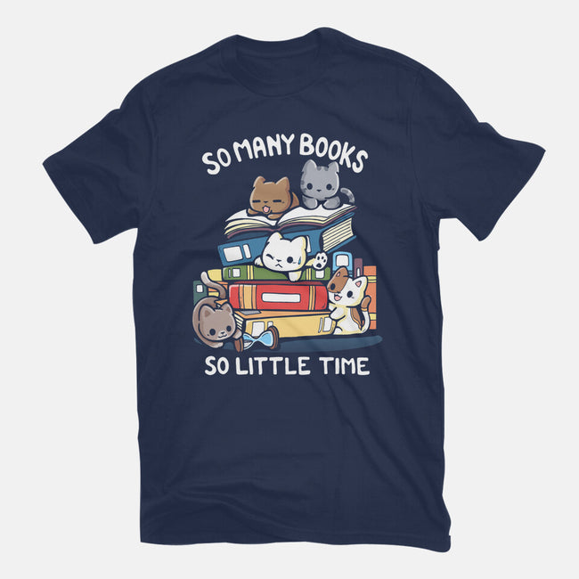 Too Many Books-Womens-Basic-Tee-Vallina84
