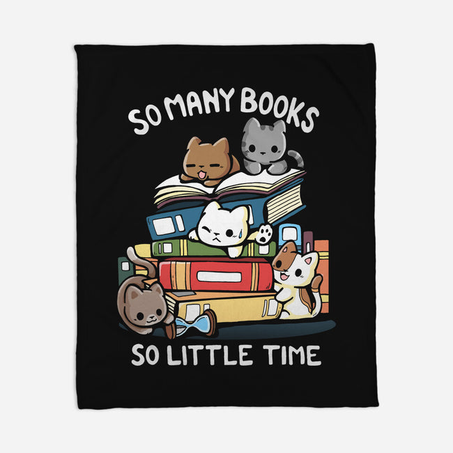 Too Many Books-None-Fleece-Blanket-Vallina84