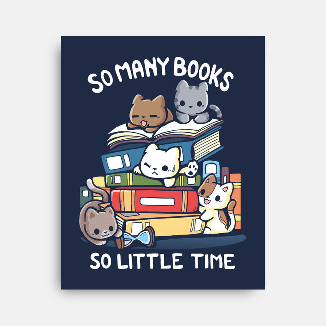 Too Many Books-None-Stretched-Canvas-Vallina84