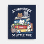 Too Many Books-None-Stretched-Canvas-Vallina84