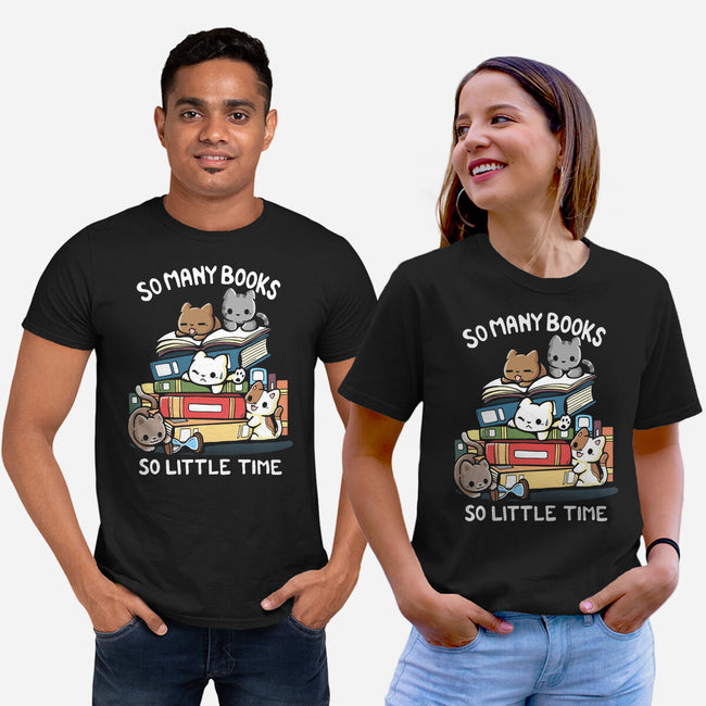 Too Many Books-Unisex-Basic-Tee-Vallina84