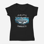 Sharkastic-Womens-V-Neck-Tee-Vallina84