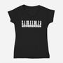 Kitten Piano-Womens-V-Neck-Tee-Vallina84