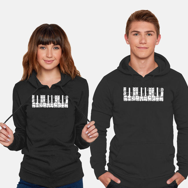 Kitten Piano-Unisex-Pullover-Sweatshirt-Vallina84