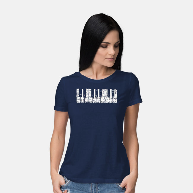 Kitten Piano-Womens-Basic-Tee-Vallina84