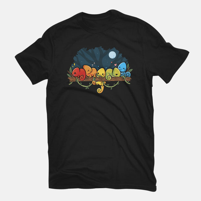 Chameleon Rainbow-Mens-Basic-Tee-Vallina84