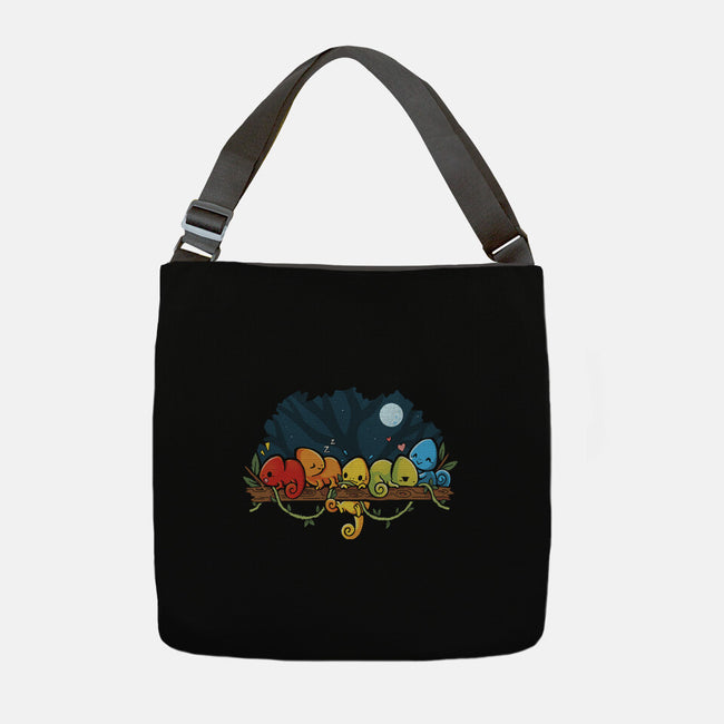 Chameleon Rainbow-None-Adjustable Tote-Bag-Vallina84