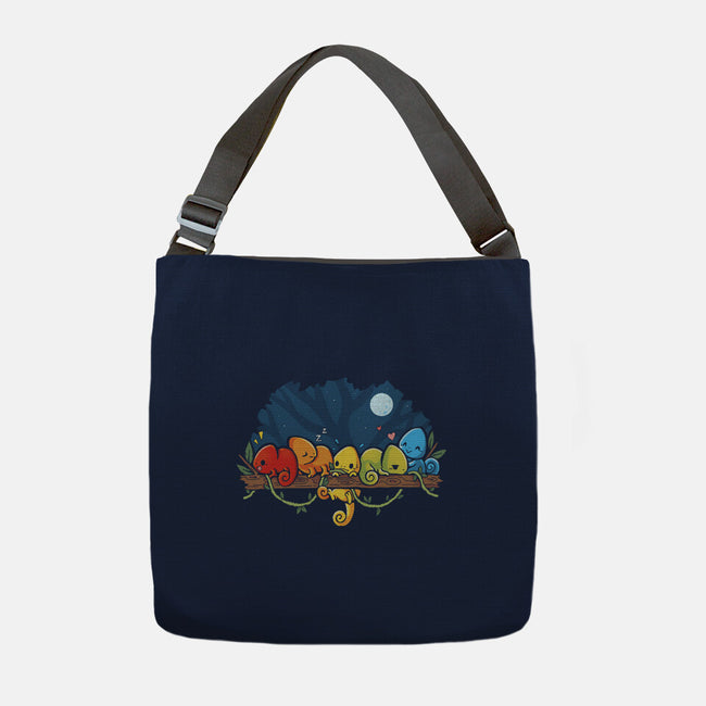 Chameleon Rainbow-None-Adjustable Tote-Bag-Vallina84