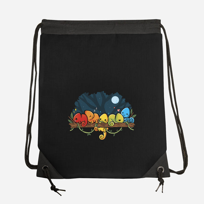 Chameleon Rainbow-None-Drawstring-Bag-Vallina84