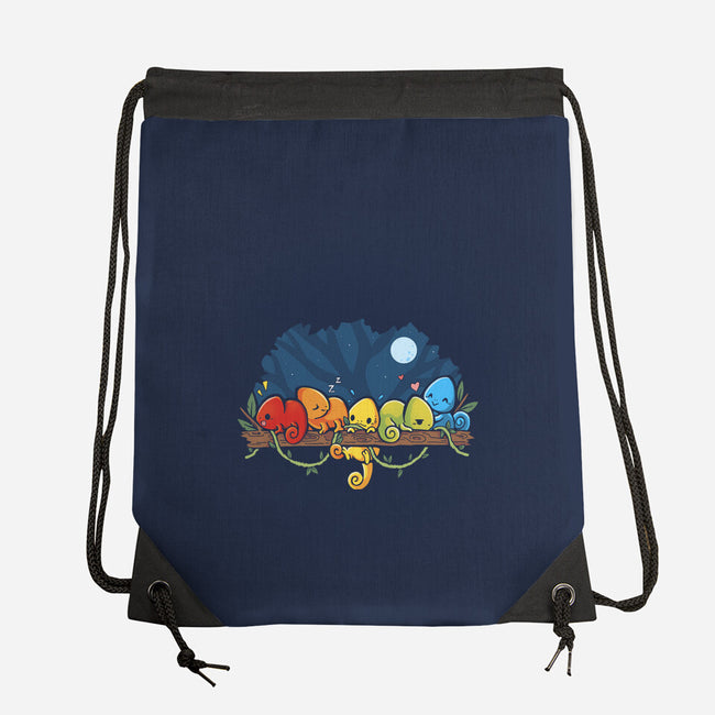 Chameleon Rainbow-None-Drawstring-Bag-Vallina84