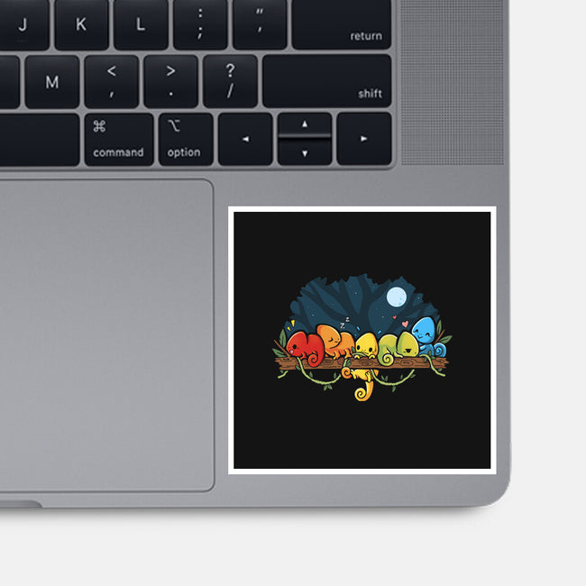 Chameleon Rainbow-None-Glossy-Sticker-Vallina84