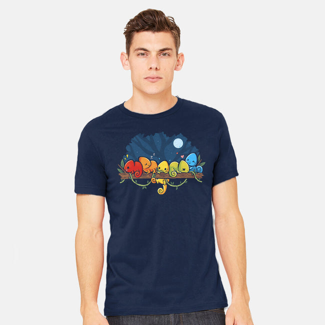 Chameleon Rainbow-Mens-Heavyweight-Tee-Vallina84