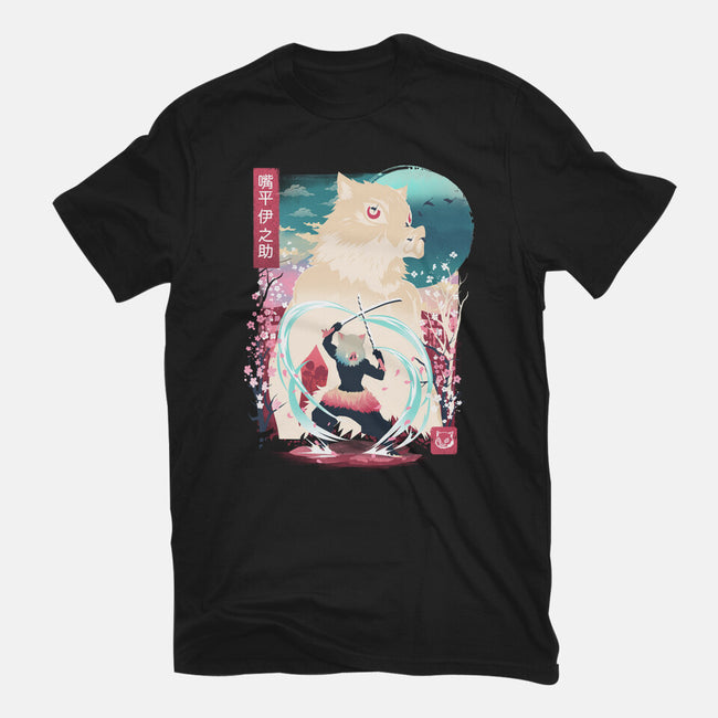 Beast Breathing Landscape-Mens-Basic-Tee-dandingeroz