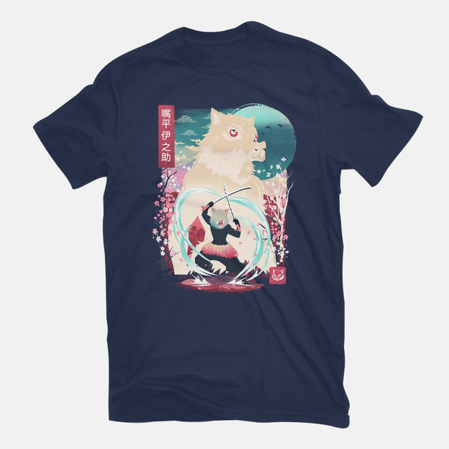 Beast Breathing Landscape-Mens-Basic-Tee-dandingeroz