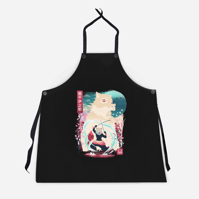 Beast Breathing Landscape-Unisex-Kitchen-Apron-dandingeroz