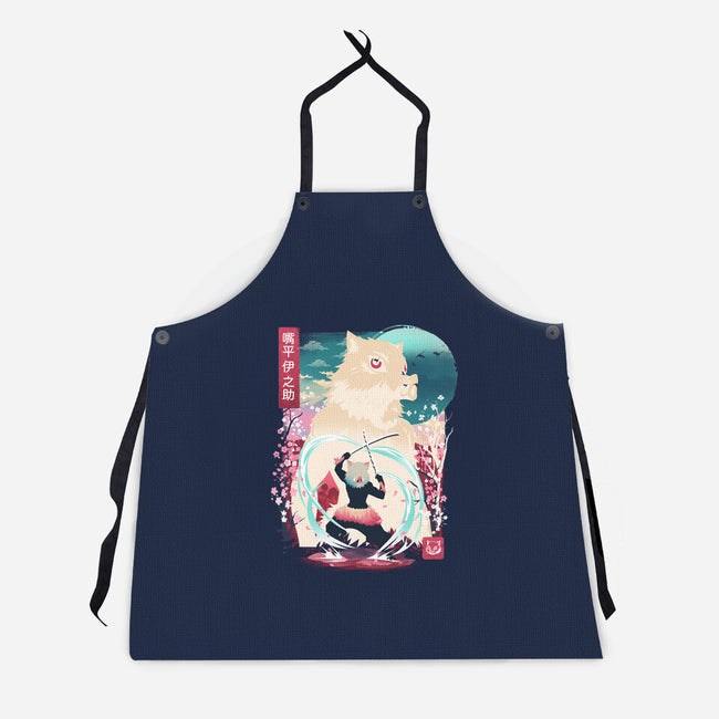 Beast Breathing Landscape-Unisex-Kitchen-Apron-dandingeroz