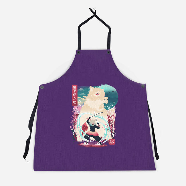 Beast Breathing Landscape-Unisex-Kitchen-Apron-dandingeroz