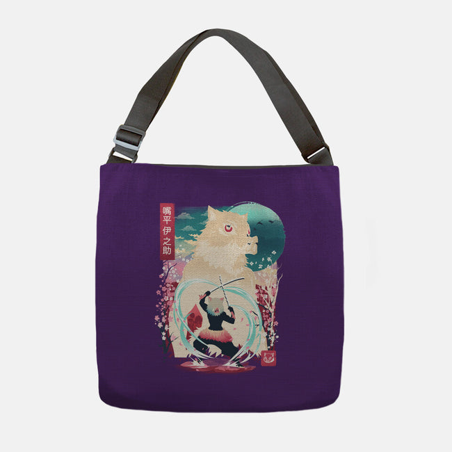Beast Breathing Landscape-None-Adjustable Tote-Bag-dandingeroz