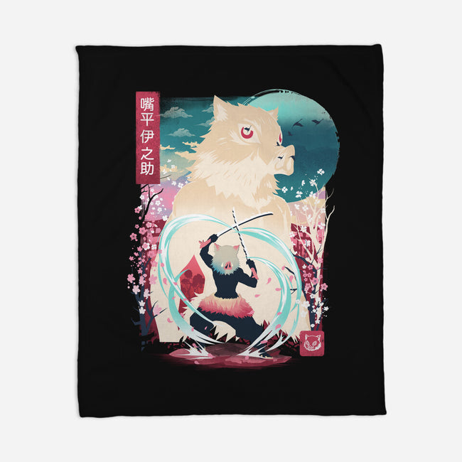 Beast Breathing Landscape-None-Fleece-Blanket-dandingeroz